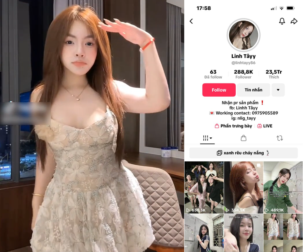 Phim sex Học Sinh - Phát tán video sex tiktoker Linh Tây